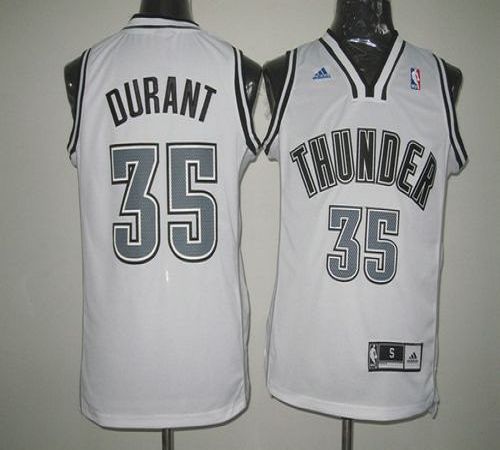 Kevin Durant Oklahoma City Thunder white jersey