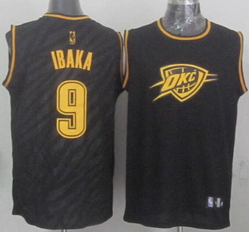 Serge Ibaka Oklahoma City Thunder black Fashion jersey