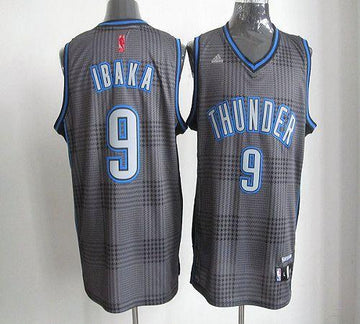 Serge Ibaka Oklahoma City Thunder black Fashion jersey