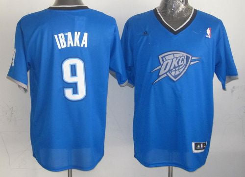 Serge Ibaka Oklahoma City Thunder blue jersey