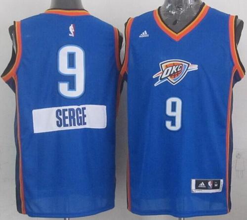 Serge Ibaka Oklahoma City Thunder blue jersey