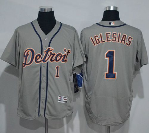 Jose Iglesias Detroit Tigers grey Authentic jersey