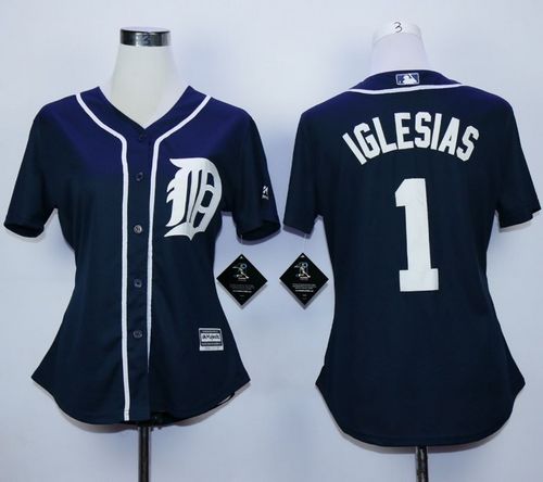 Jose Iglesias Detroit Tigers navy Fashion jersey