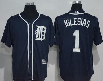 Jose Iglesias Detroit Tigers navy jersey