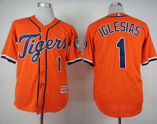 Jose Iglesias Detroit Tigers orange jersey