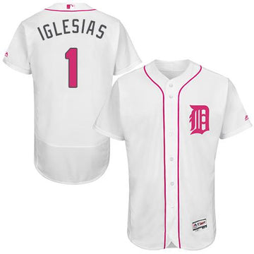 Jose Iglesias Detroit Tigers white Authentic jersey