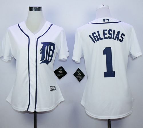 Jose Iglesias Detroit Tigers white Home jersey