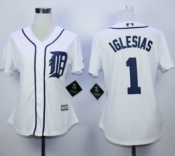 Jose Iglesias Detroit Tigers white Home jersey