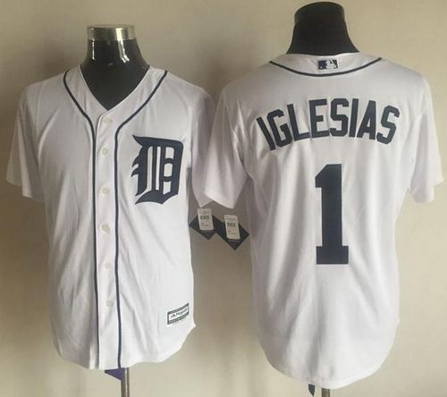 Jose Iglesias Detroit Tigers white jersey