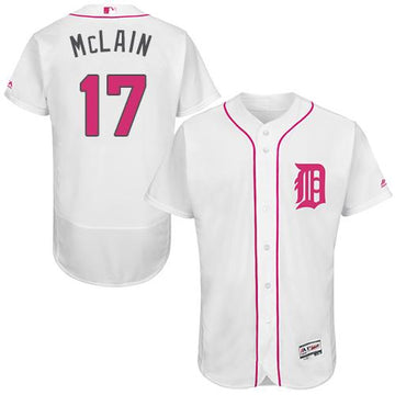 Denny McLain Detroit Tigers white Authentic jersey