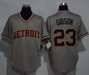 Kirk Gibson Detroit Tigers grey Throwback jersey