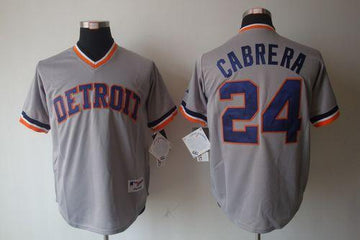 Miguel Cabrera Detroit Tigers grey jersey
