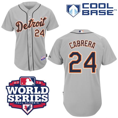 Miguel Cabrera Detroit Tigers grey jersey