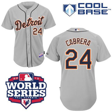 Miguel Cabrera Detroit Tigers grey jersey