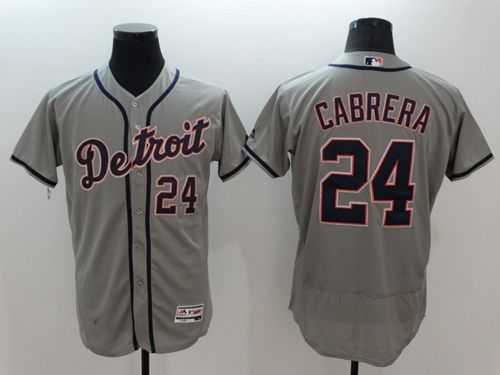 Miguel Cabrera Detroit Tigers grey Authentic jersey
