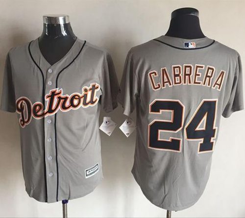 Miguel Cabrera Detroit Tigers grey jersey
