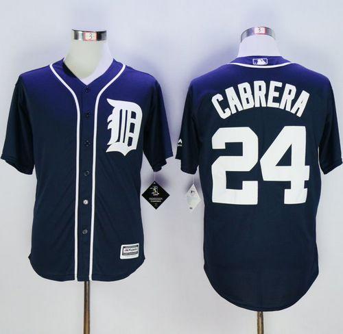 Miguel Cabrera Detroit Tigers navy jersey