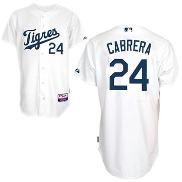 Miguel Cabrera Detroit Tigers white jersey