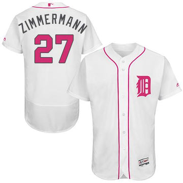 Jordan Zimmermann Detroit Tigers white Authentic jersey
