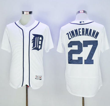 Jordan Zimmermann Detroit Tigers white Authentic jersey