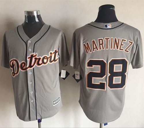 J D Martinez Detroit Tigers grey jersey