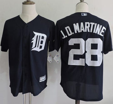 J D Martinez Detroit Tigers navy Authentic jersey