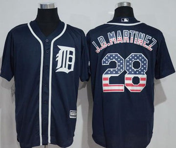 J D Martinez Detroit Tigers navy Fashion jersey