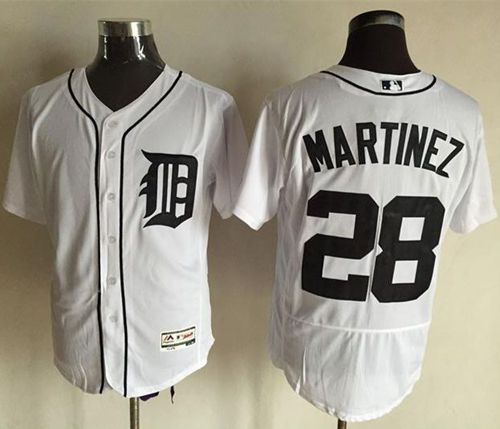 J D Martinez Detroit Tigers white Authentic jersey