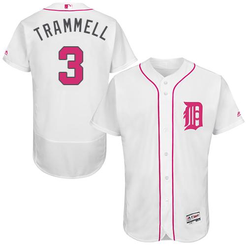 Alan Trammell Detroit Tigers white Authentic jersey