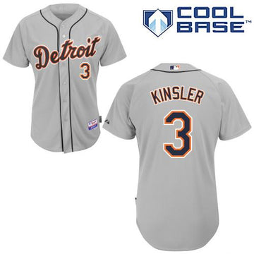 Ian Kinsler Detroit Tigers grey jersey