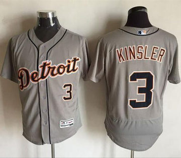 Ian Kinsler Detroit Tigers grey Authentic jersey