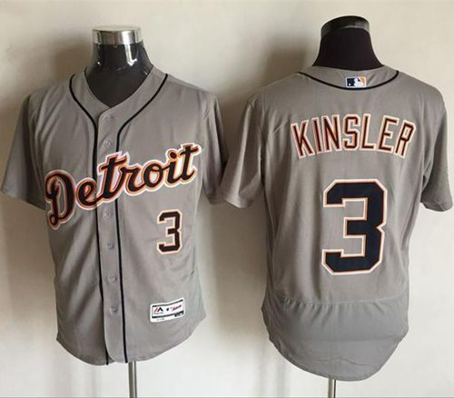 Ian Kinsler Detroit Tigers grey Authentic jersey