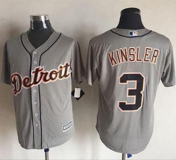 Ian Kinsler Detroit Tigers grey jersey