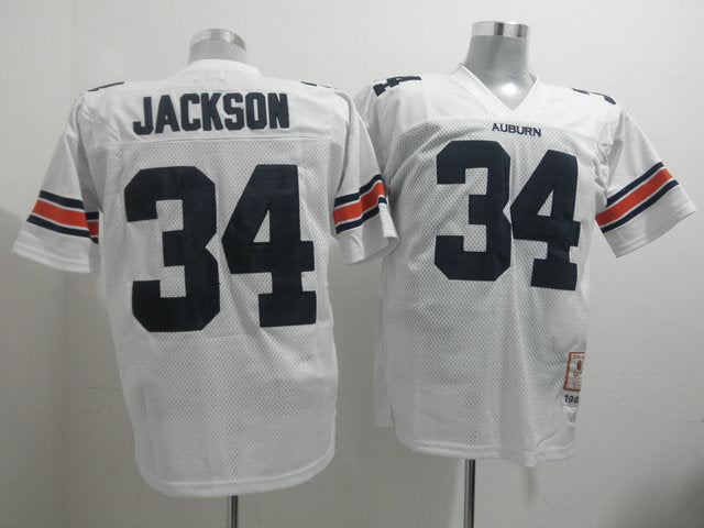 Tigers Auburn Tigers white Throwback jersey