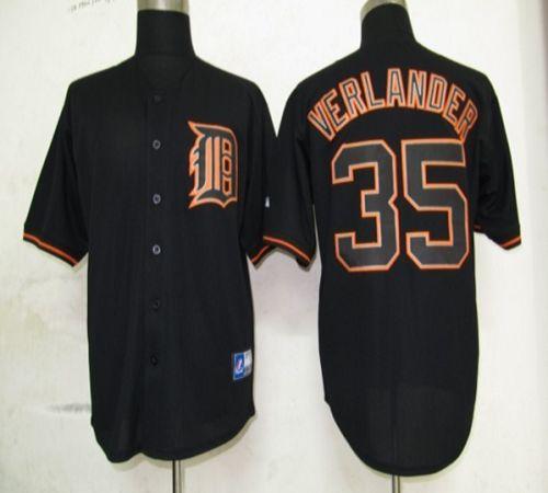 Justin Verlander Detroit Tigers black Fashion jersey
