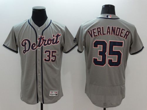 Justin Verlander Detroit Tigers grey Authentic jersey