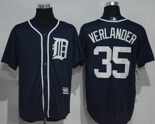 Justin Verlander Detroit Tigers navy jersey