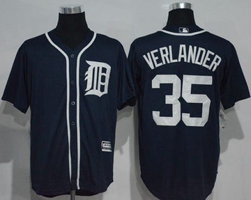 Justin Verlander Detroit Tigers navy jersey