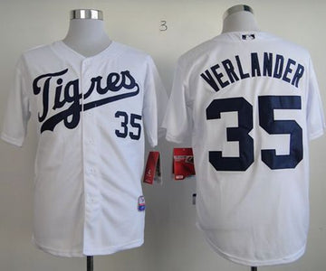 Justin Verlander Detroit Tigers white Home jersey