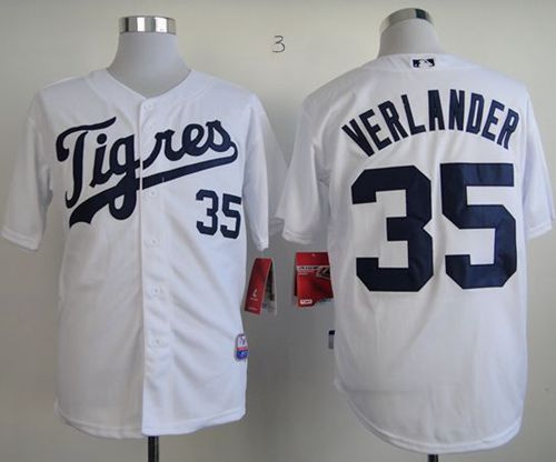 Justin Verlander Detroit Tigers white Home jersey