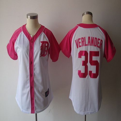 Justin Verlander Detroit Tigers white-pink Fashion jersey