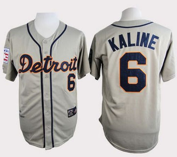 Al Kaline Detroit Tigers grey Throwback jersey