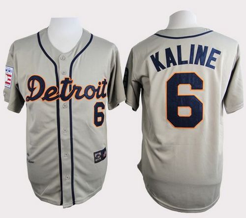 Al Kaline Detroit Tigers grey Throwback jersey