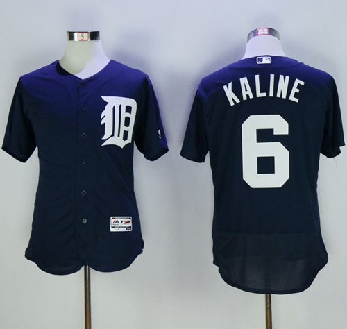 Al Kaline Detroit Tigers navy Authentic jersey