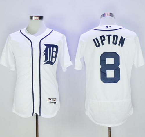 Justin Upton Detroit Tigers white Authentic jersey