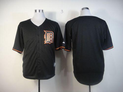 Custom Detroit Tigers black Fashion jersey