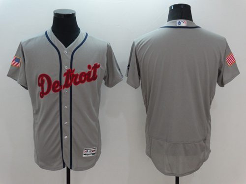 Custom Detroit Tigers grey Fashion jersey