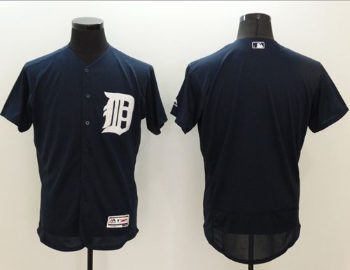 Custom Detroit Tigers navy Authentic jersey