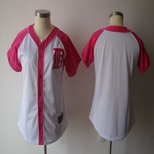 Custom Detroit Tigers white-pink Fashion jersey