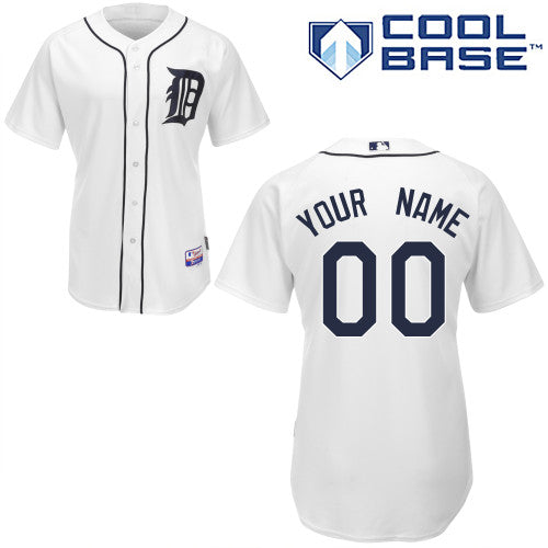 Custom Detroit Tigers white Authentic jersey